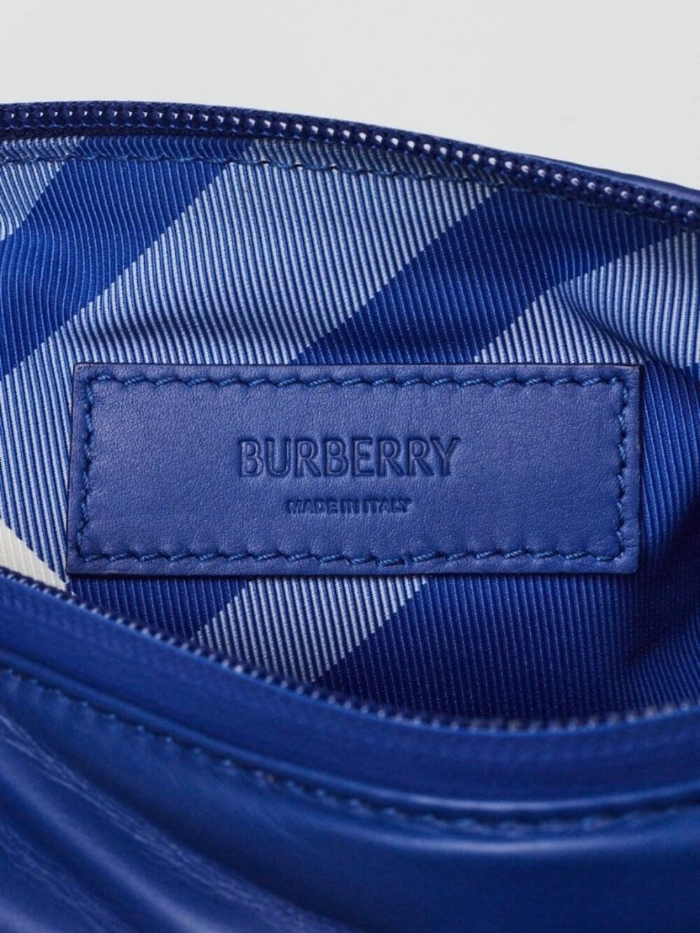 Burberry Blue Knight Leather Shield Crossbody Bag - Picture 5 of 11